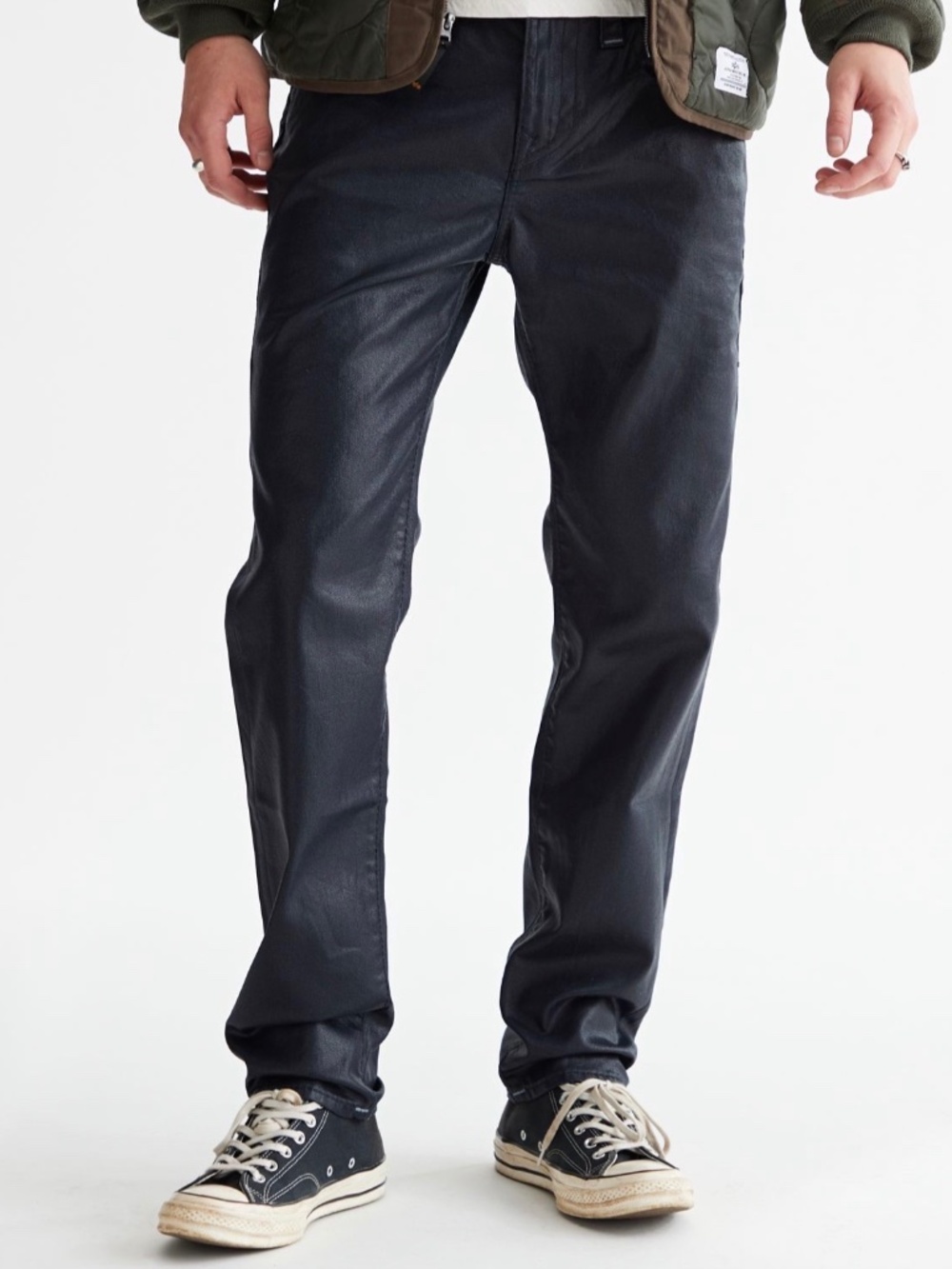 True Religion Rocco Coated Relaxed Skinny Men’s Jeans